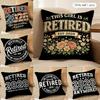 Retired Gift Cushion Cover Short Plush Double-Sided Print Square Throw Pillow Covers Sofa Home Cushion Decor