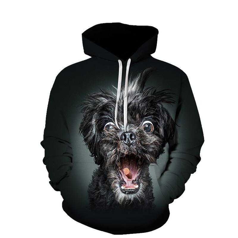 German Shepherd Dog Men 3D Print Fashion Popular Sweatshirt Spring Autumn Men's And Women's Pullover Street Harajuku Hoodies