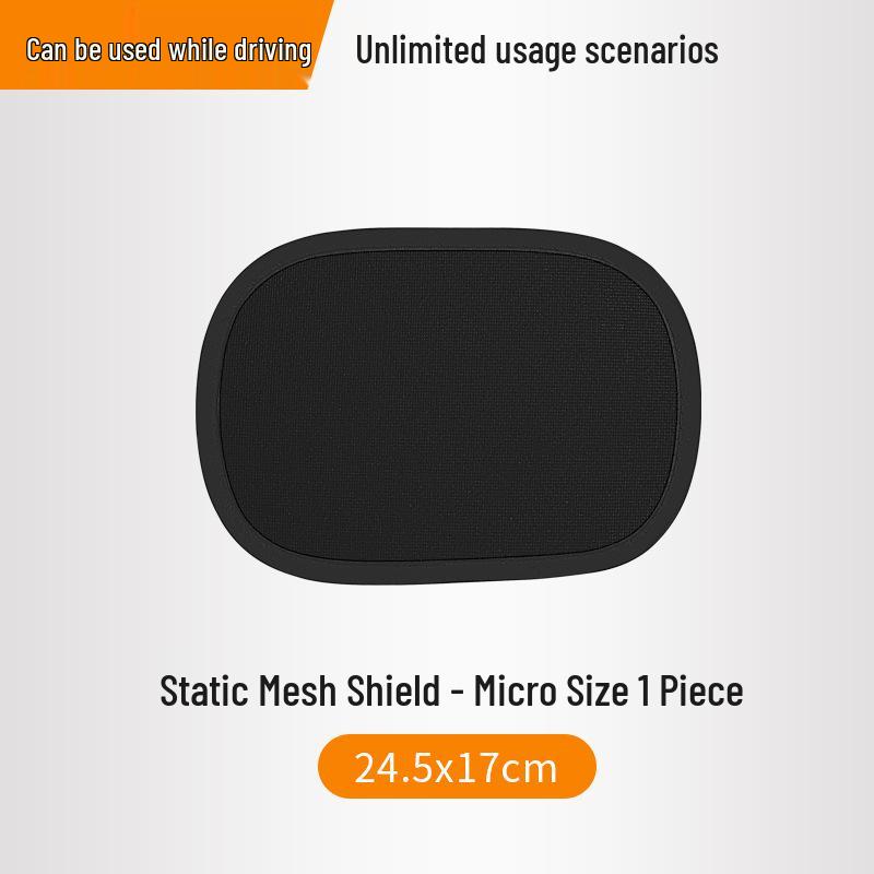 Universal Static Car Sun Shade - Heat Insulation, Stable Fit, Unobstructed View