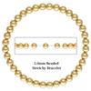 Fine 14k Gold Filled Jewelry Beaded Bracelet Sterling Silver 925  Bracelets for Jewelry Making Rose Gold Filled Bangles