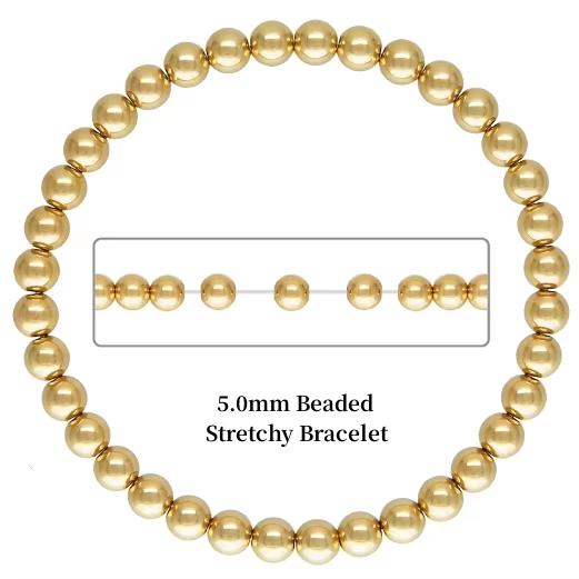 Fine 14k Gold Filled Jewelry Beaded Bracelet Sterling Silver 925 Bracelets for Jewelry Making Rose Gold Filled Bangles
