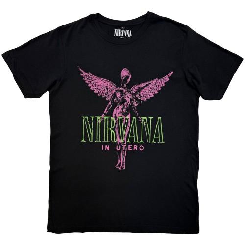 Nirvana Unisex Adult In Utero Purple Angel T-Shirt