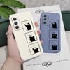 Чехол для котенка Samsung Galaxy A54 A34 A24 A14 A15 A25 A35 A55 A05 A04 A73 A53 A33 A23 A13 A03 A72 A52 A52S A32 A22 4G 5G