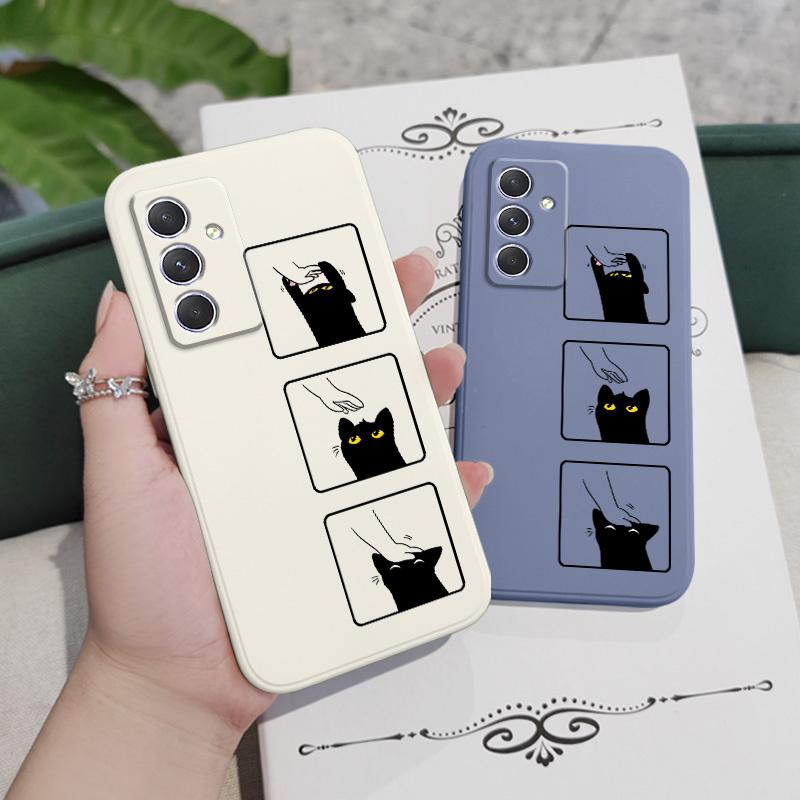 Чехол для котенка Samsung Galaxy A54 A34 A24 A14 A15 A25 A35 A55 A05 A04 A73 A53 A33 A23 A13 A03 A72 A52 A52S A32 A22 4G 5G