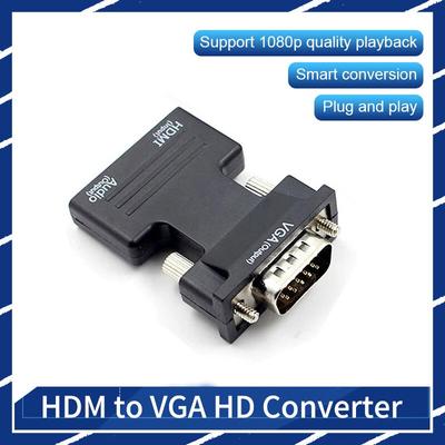 Конвертер HDMI Женский VGA Мужской Проекторы Компьютерные мониторы высокой четкости Разъемы телеприставки