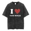 Trendy Tate Mcrae Greedy Album Tour Merch T Shirt Men Women Vintage Washed Short Sleeve Oversized Casual Tee Top
