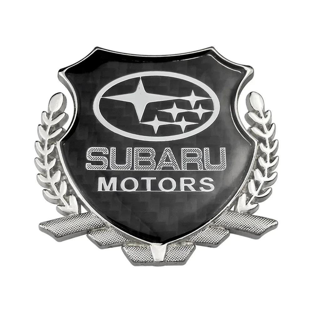 Carbon Fiber Emblem Badge Car Door Window Body Stickers for Subaru WRX XV STI Outback Legacy Forester Impreza Tribeca iwu7
