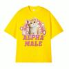Alpha Male Cute Kitten Rainbow T Shirt Men Women Funny Cat Meme Graphic T Shirts Fashion Vintage Short Sleeve Tshirt Streetwear