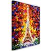 Canvas Print, Painted Eiffel Tower