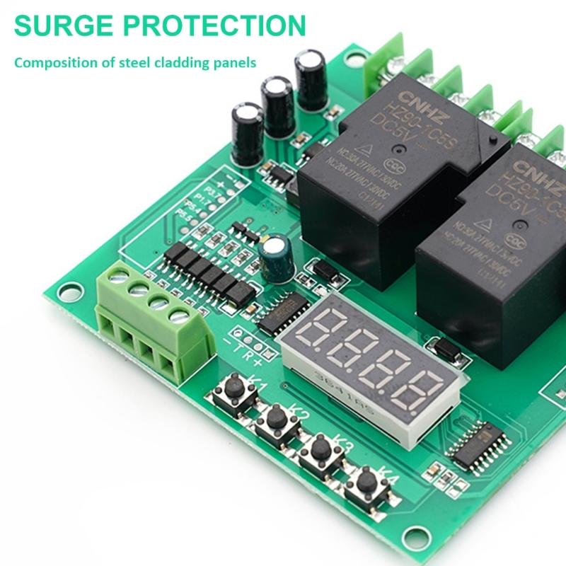 YYB-5 12V 24V Модуль циклического таймера с задержкой на двух реле Плата управления двигателем для прямого/обратного хода Управление электромагнитными клапанами насосами