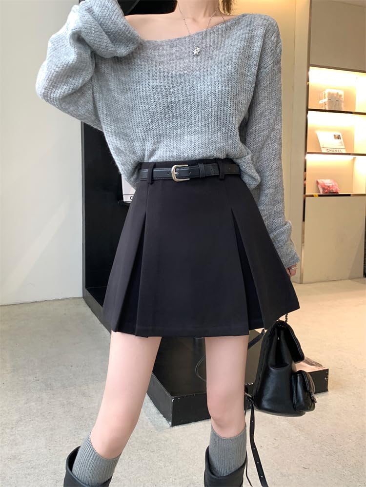 Дом Яёи Микро Мини Мини Однотонная Высокая Милая и Выше Колена Идеально для Высоких или Размера L Женская Юбка, На Молнии, Длина, Цвет, Талия, Взрослая, Длина,