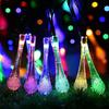 Water Droplets Solar String Lights Waterproof Outdoor 6M 30LED Solar Garland Lamp Decoration Christmas Wedding Party Garden