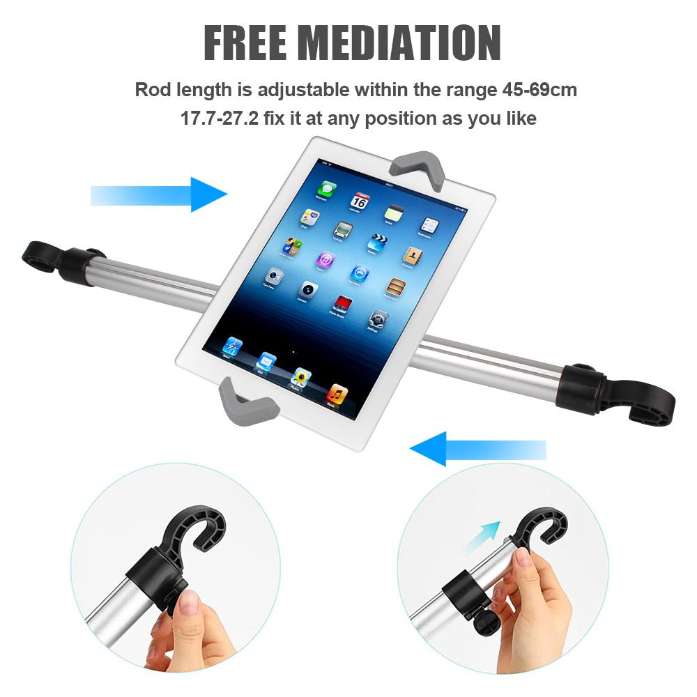 Car Holder For Ipad Xiaomi Samsung 7-11inch Tablet PC Stand Bracket Seat Back Headrest Mount Interior Kit Automotive AccessoriesGood product