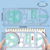 Stationery School Office Supplies Ruler Learning Measuring Tool Geometric Drawing Protractor