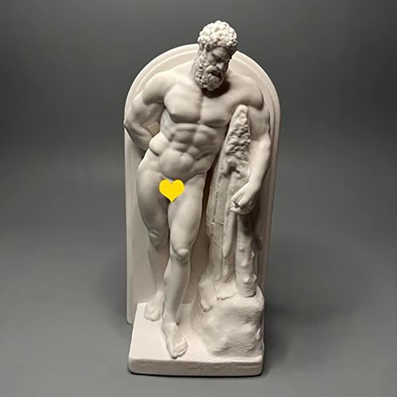 Hercules Gypsum Statue, Sculpture Crafts, Home Decoration, Ornaments, Art Sketch, Teaching Aids, Gifts