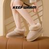 Хлопковые тапочки с задником, женские, зимние высокие бархатные сапоги-дутики, теплые меховые домашние хлопковые туфли Cixi