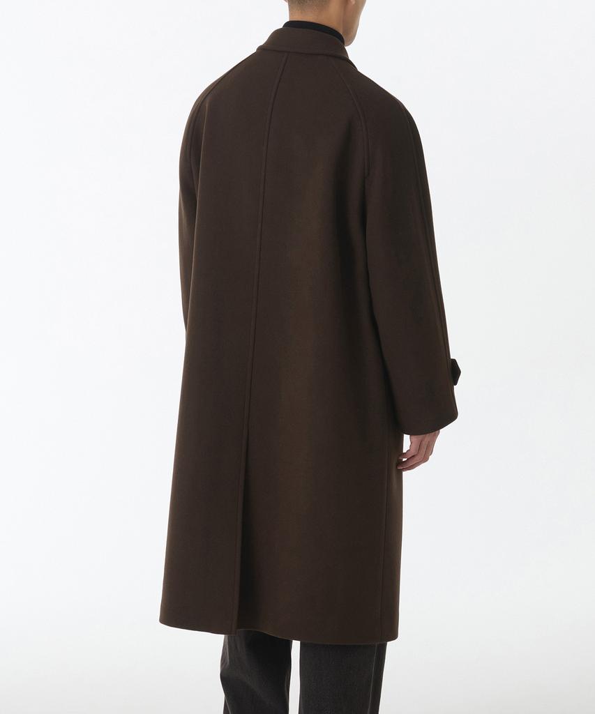 Musinsa Standard Cashmere Blend Oversized Balmacaan Coat [Baroque Brown]