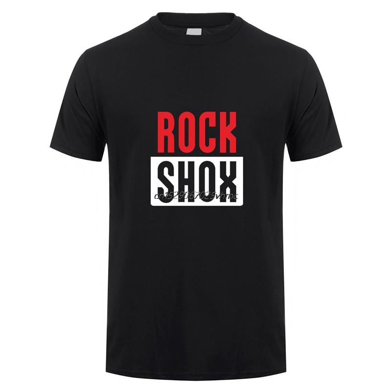 Rockshox Rock Shox Футболка Топы С коротким рукавом Горный MTB Байкер Велосипедист Высокое качество Печатный 10