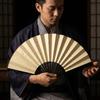 Gold-Flecked Surface Bamboo Folding Fan Decorative Fan  Calligraphy Painting