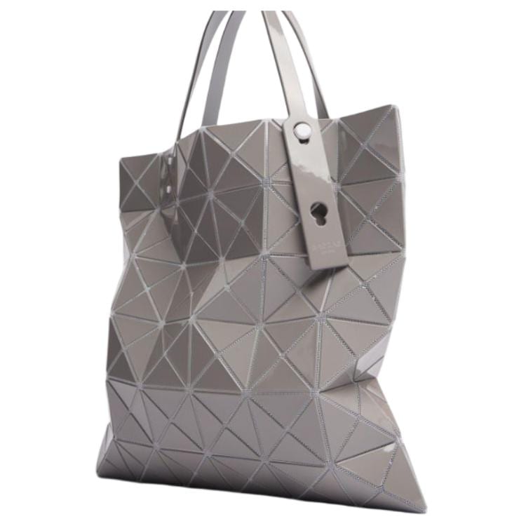 ISSEY MIYAKE Lucent Gloss Polyvinyl Chloride With Polyester One Shoulder Handbag Women's Light Gray BB46AG60312