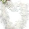 2m Feather Boa Christmas Tree Decoration Feathers Wedding Shawl White Feather Boa Ribbon Feathers Dress Garland Decorative
