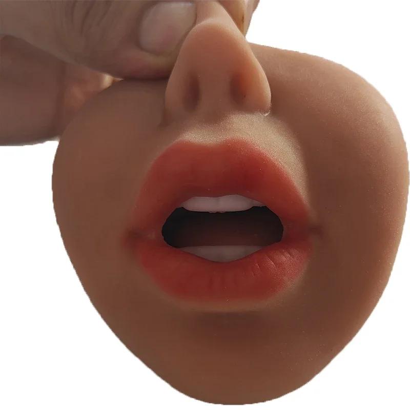 3 в 1 Мужские мастурбаторы для мужчин Вагина Анус Оральный секс Реальный глубокая глотка Мастурбация Самолет Кубок Минет Карманная киска Секс-игрушки