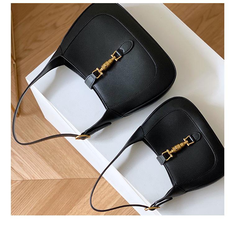 2025 Новый стиль Женская сумка на плечо из натуральной коровьей кожи - Повседневная, Простая, Стильная сумочка с замком.