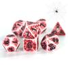 Кости-паук, 7 шт. D4 D6 D8 D10 D12 D20 для настольных игр DND, набор кубиков