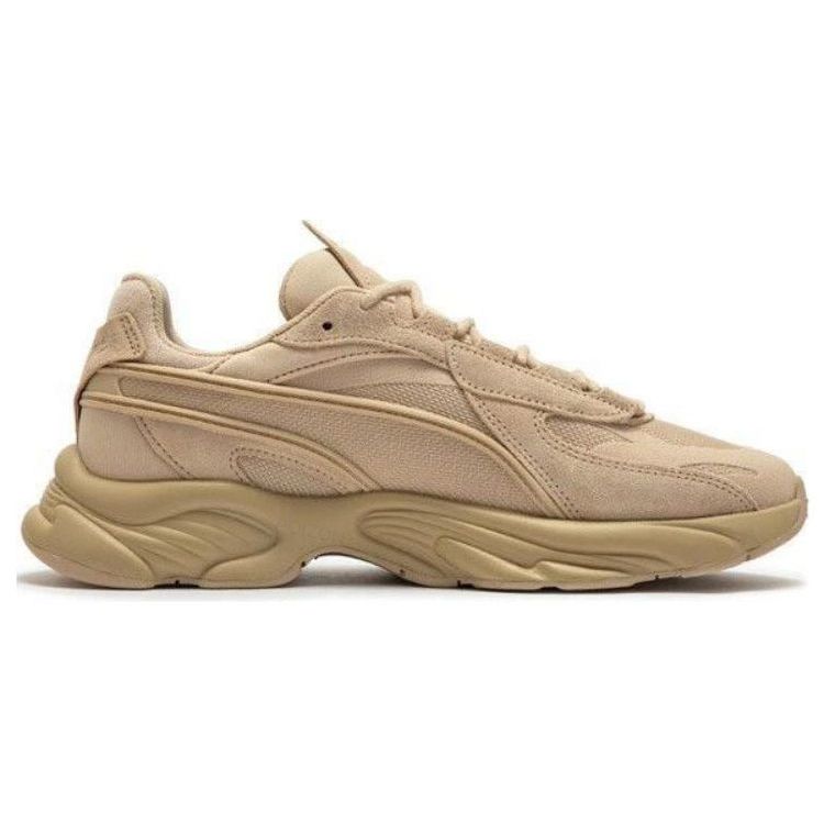 Puma Rs-Connect Однотонная ткань Двухслойная замша из коровьей кожи ПУ Универсальные Удобные Амортизирующие Износостойкие Дышащие Полувысокие Повседневные Туфли 375151-07