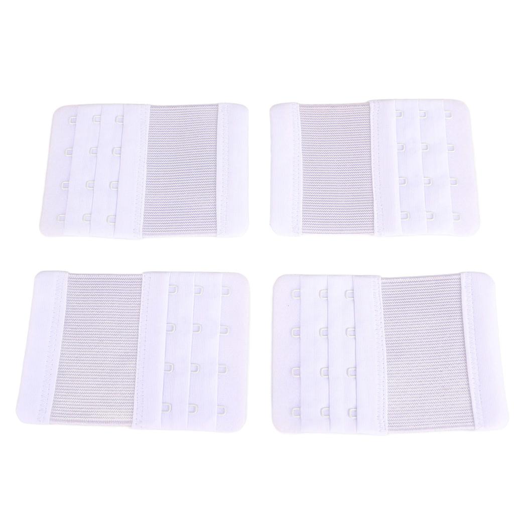 4 PCS Bra Extenders Adjustment Length Soft Comfortable Bra Extension Buckle for Replace Small Bad