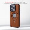 Бизнес Магнитное Кольцо-подставка Кожаный Чехол Для iPhone 17 Pro Max Air 16 15 14 13 12 Plus Для Magsafe Беспроводной Зарядки Защитный Бампер