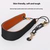 Comfortable Adjustable Saxophone Shoulder Strap Leather Support PU Texture for Clarinet Electric Wind Instruments