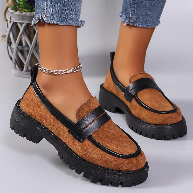 Замшевые женские туфли-лоферы на платформе, леопардовая дизайнерская повседневная обувь, осень 2024, женская новая модная обувь, платье, женские туфли