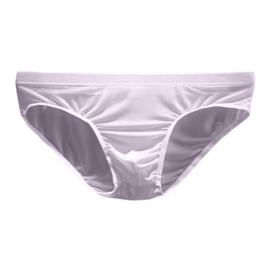 Men Briefs Ice Silk Low Waist Solid Color Ultra Thin Seamless Quick Dry Underpants Panties Underwear for Daily Wear