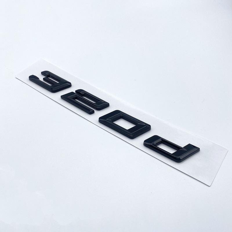 Задние шильдики BMW Новой 3 Серии: Наклейки 350d, 340d, 335d, 330d, 318d.