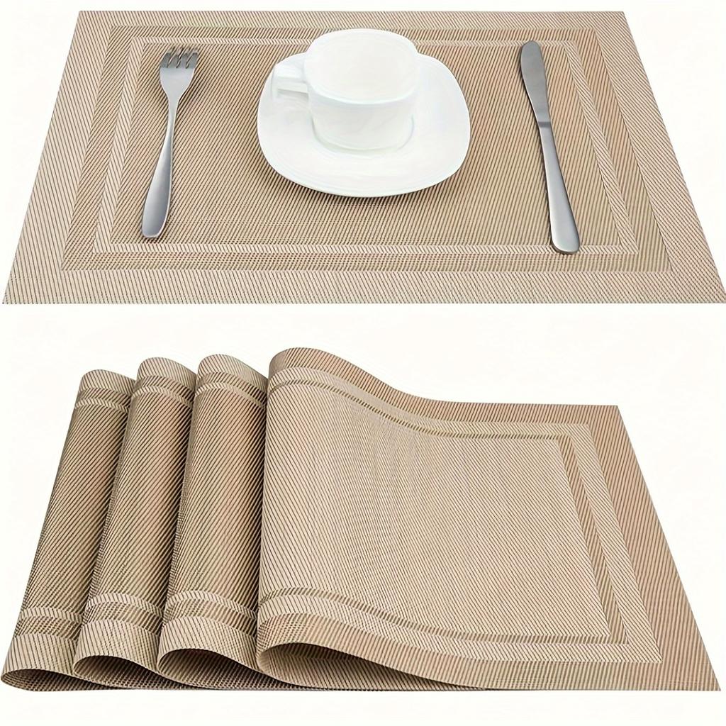 Shelf Liners, Heat-Resistant Table Mats, Washable And Non-Slip Placemat, Placemat, Table Decor, for Kitchen And Dining Table, Home Supplies