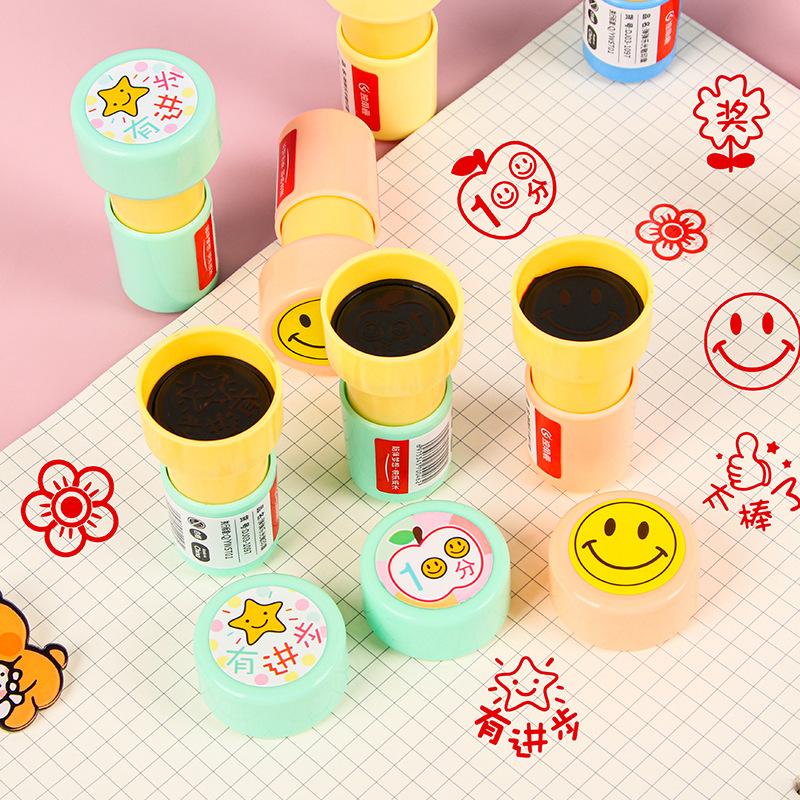 Children'S Reward Stamp Kindergarten Teachers Encourage Stamp Cartoon Cute Student Praise Stamp Drawing Album Decoration Stamp