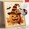 Halloween Pearl Painting Kit Pumpkin Hat Sunflower Maple Leaf Handmade DIY Home Decoration Painting