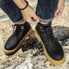 Осенне-зимние мужские ботинки, водонепроницаемые уличные ботильоны для мужчин, рабочие ботинки