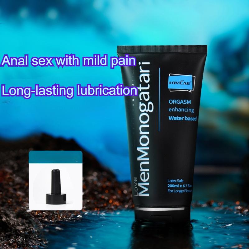 Water-Based Anal Lube for Men & Women - Silky Smooth Lubricant, Long-Lasting, Water-Soluble, Easy Clean, 200ml Bottle