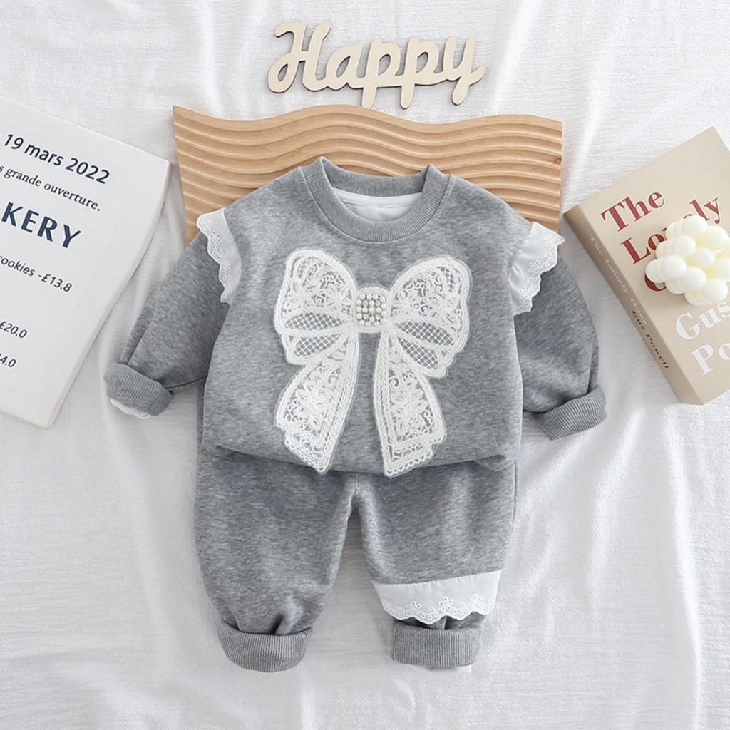 Детский повседневный комплект с длинным рукавом, удобные наряды для повседневной носки