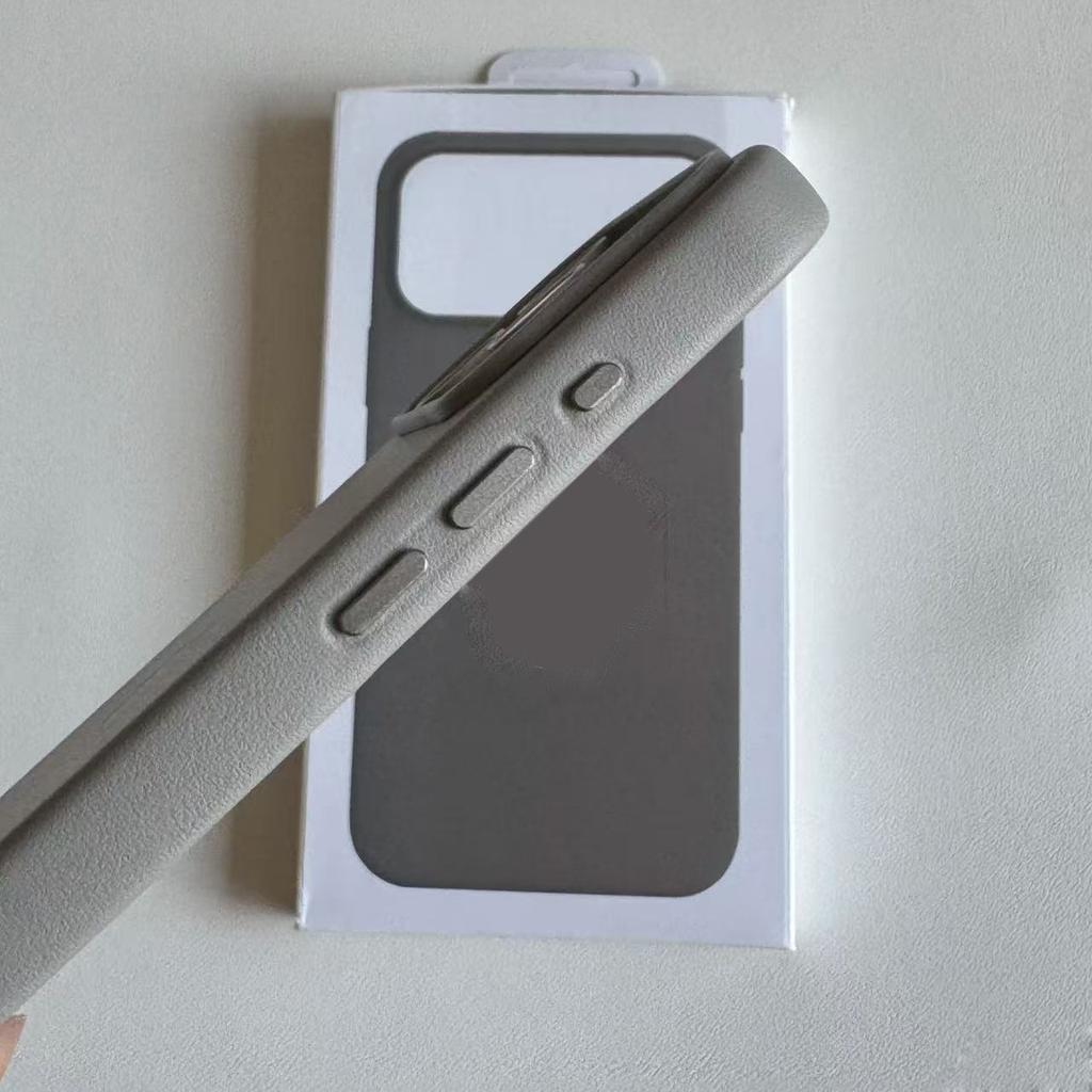 Деловой Официальный Однотонный Кожаный Чехол Для Magsafe Для iPhone 17 Pro Max Air 16 15 14 13 Сильный Магнитный Беспроводная Зарядка Защита От Падений Защитная Крышка