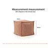 Breathable Linen Sofa Footstool 3D Independent Cushion Rest  Nordic Single Seat Bean Bag Sturdy Rectangular Shoe Changing Bench