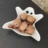 Ghost Candy Bowl Spooky Serving Tray for Snacks Cheese Fruits Creative Plastic Platter Dish Halloween Party Supplies