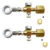 Brass CO2 Filling Adapter CO2 Adapter Pressure Control Valves Portable CO2 Brass Texture for Bottle
