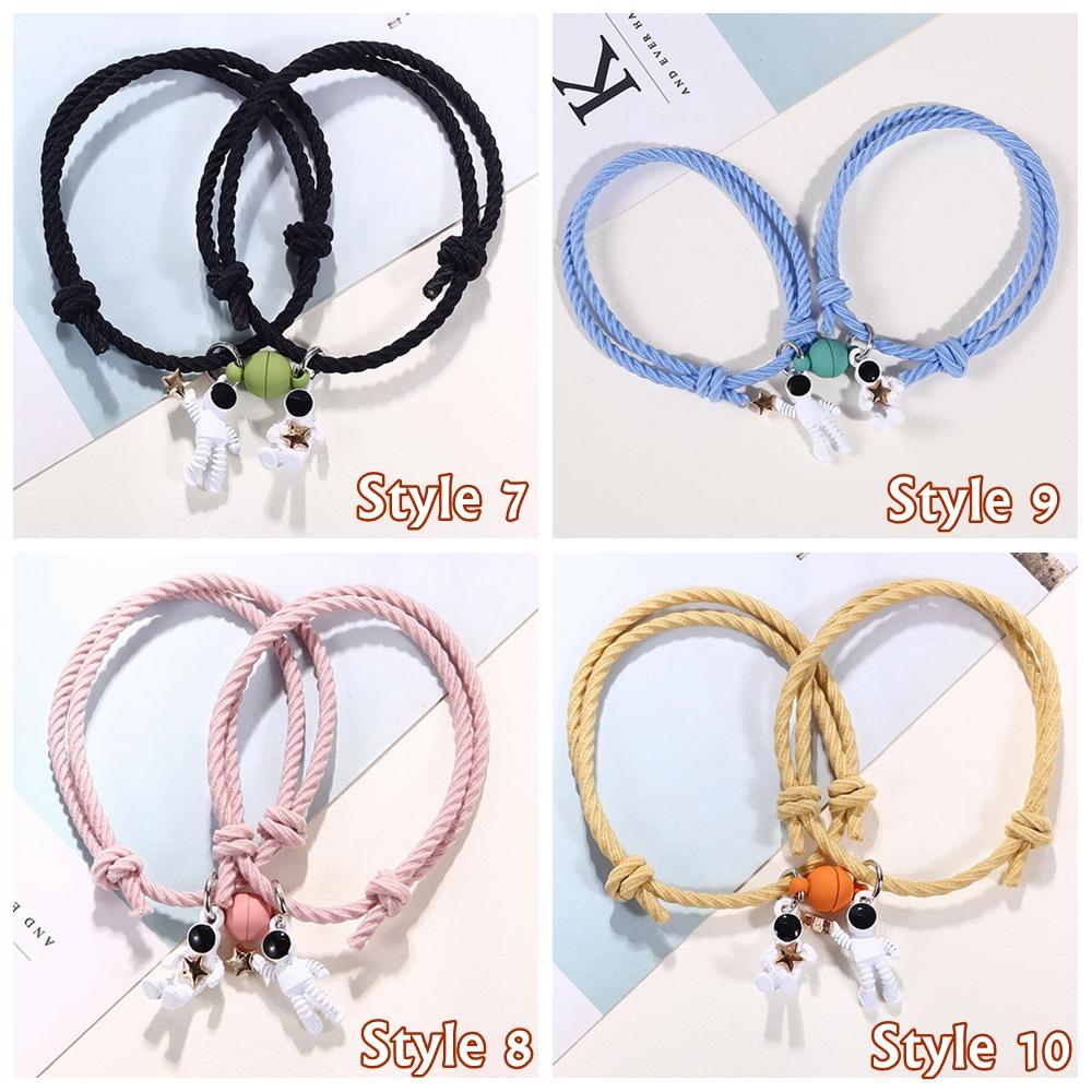 Ювелирные изделия, подарки для женщин и мужчин, браслет из веревки, браслет со звездой астронавта, магнитный браслет, подарок для пары