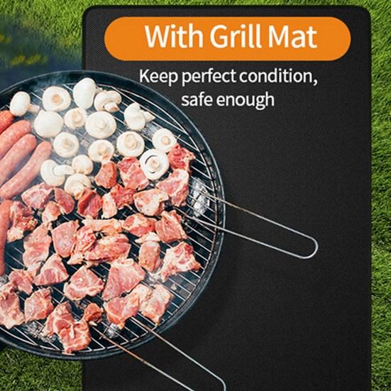 122x76 см гриль для барбекю, огнестойкий коврик, термостойкий, огнестойкий, противоскользящий, настил, патио, открытый травяной газон, защитный коврик для пола, камин