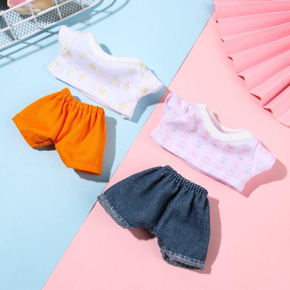 20cm Dress Up DIY Plush Doll's Clothes Small Pants Mini Shirt Doll Outfit