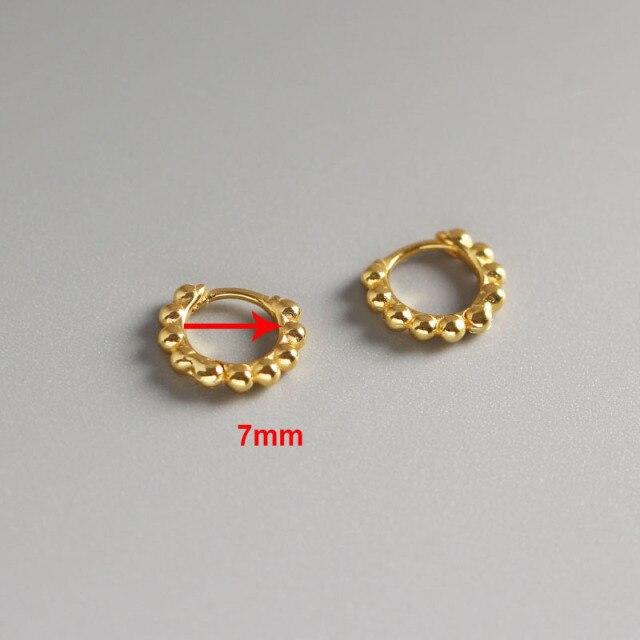 Маленькие одинарные серьги-кольца из стерлингового серебра 925 пробы для девочек и детей, универсальные ювелирные изделия