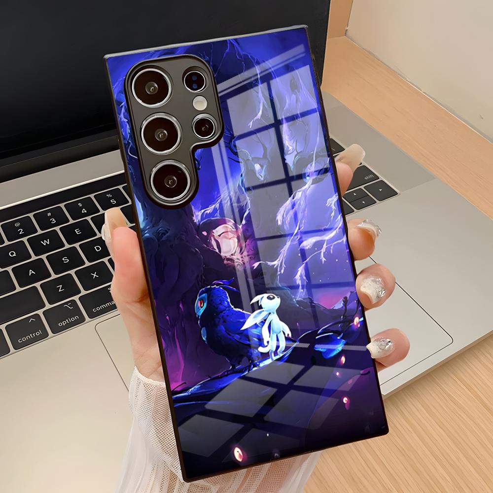Чехол для телефона Game O-Ori The Blind Forest для S25 Ultra Samsung S26 S24 Fe S22 S20 S23 21 Plus A54 A34 A53 A16 Стеклянная крышка